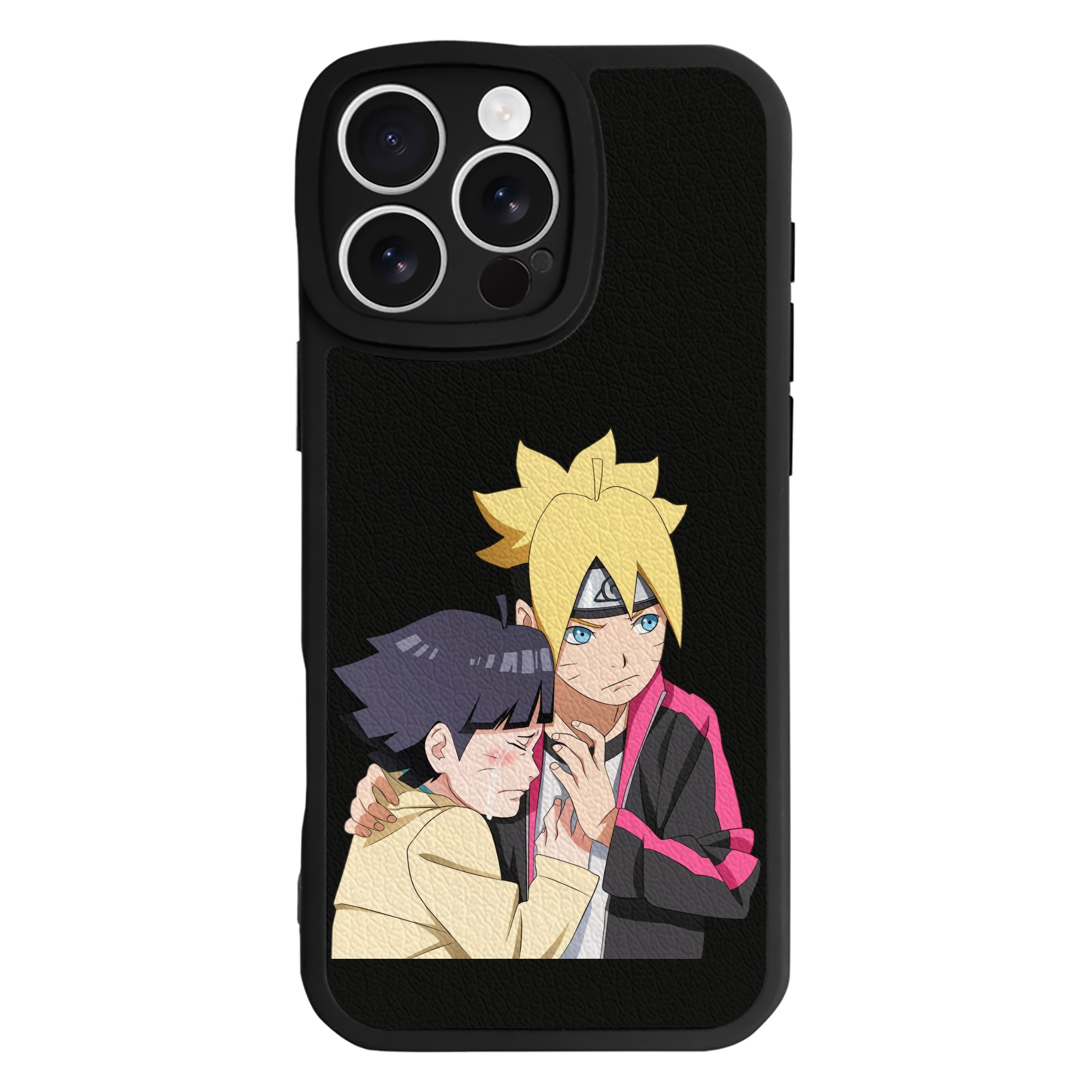 （画像用） NARUTO -ナルト- うずまき ボルト Uzumaki Boruto 【iPhone 16シリーズ対応】シリコンスマホケース（レザー調） 材質：シリコン
